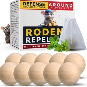 Mouse Repellent Balls, Natural Peppermint Oil Rodent Repellent